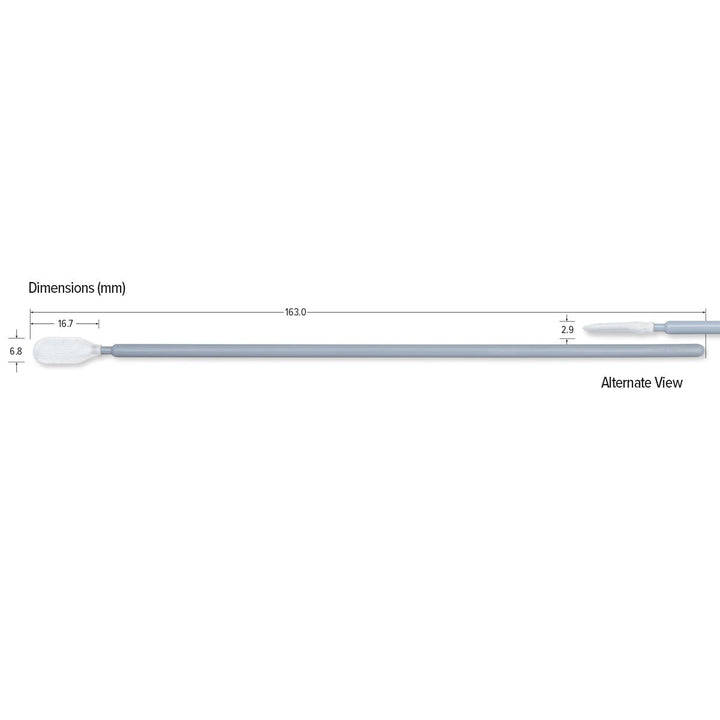 Teknipure TKS511E, Tekniswab Medium Head Microfiber Woven ESD Swab with Long Handle, 6.417 in , 1000 per case MTESolutions