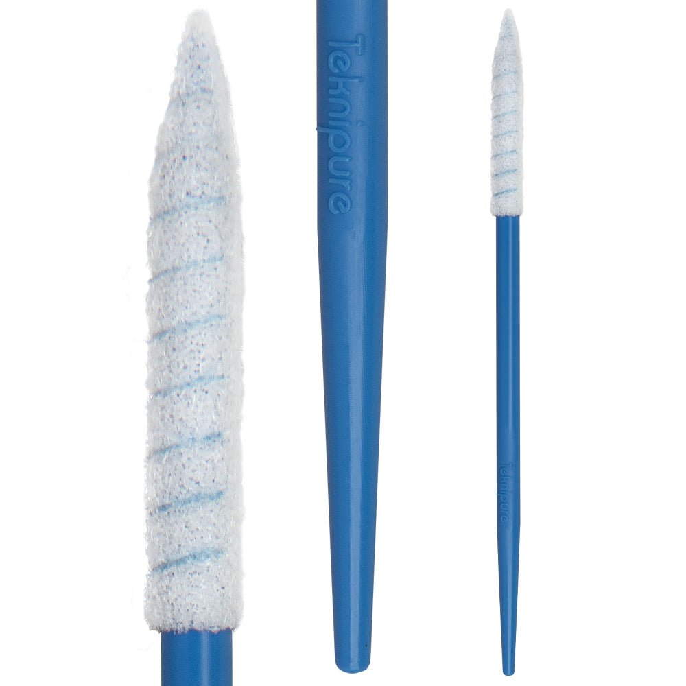 Teknipure TKS521F, TekniSwab Pointed Spiral Foam Dual End Swab, 2.721 in, 2500 per case MTESolutions