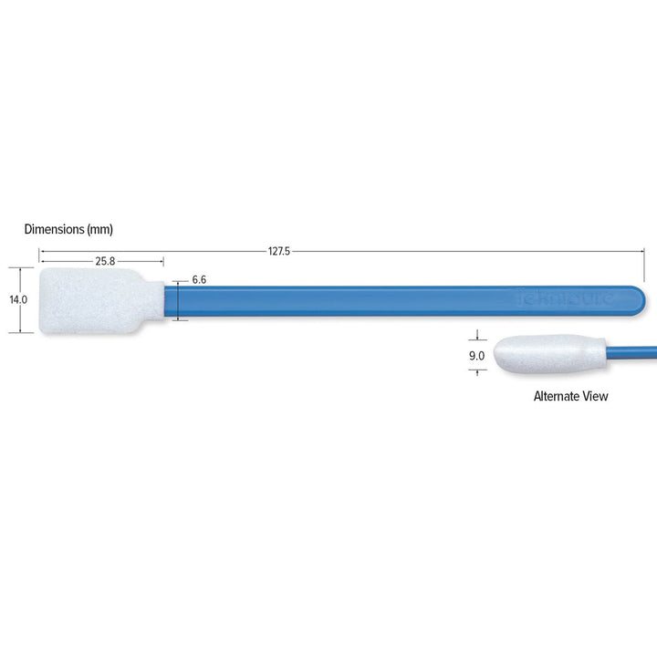 Teknipure TKS527F, TekniSwab Rectangular Head Foam Swab, 5.020 in, 1000 per case MTESolutions