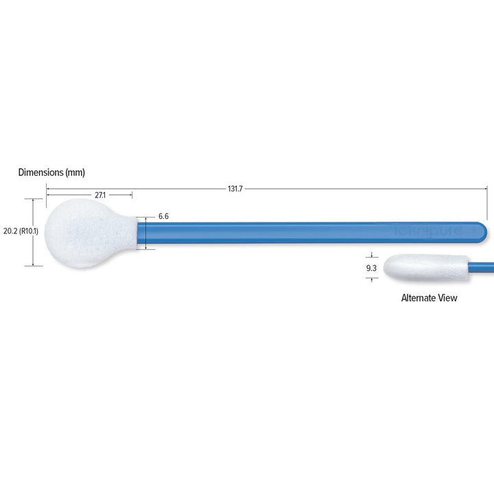 Teknipure TKS528F, Tekniswab Round Head Foam Swab, 5.185 in, 1000 per case MTESolutions