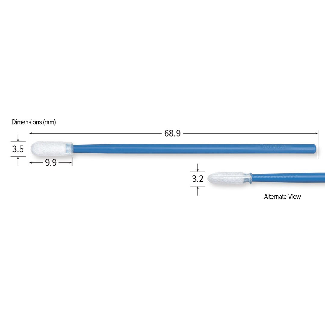 Teknipure TKS570MDF, Tekniswab Microdenier over Foam Small Swab, 2.713 in, 2500 per case MTESolutions