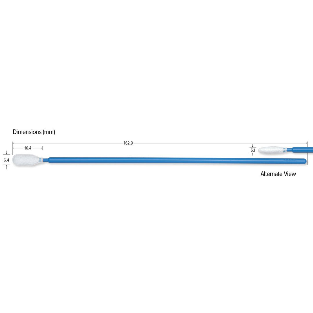 Teknipure TKS572MDF Tekniswab Microdenier over Foam Medium Head Swab with long handle, 6.413 in MTESolutions
