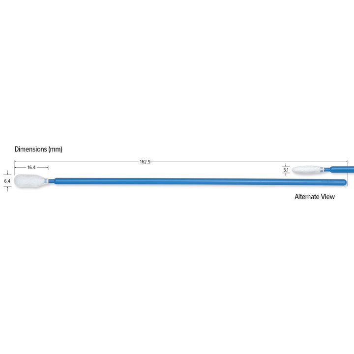 Teknipure TKS572MDF Tekniswab Microdenier over Foam Medium Head Swab with long handle, 6.413 in MTESolutions