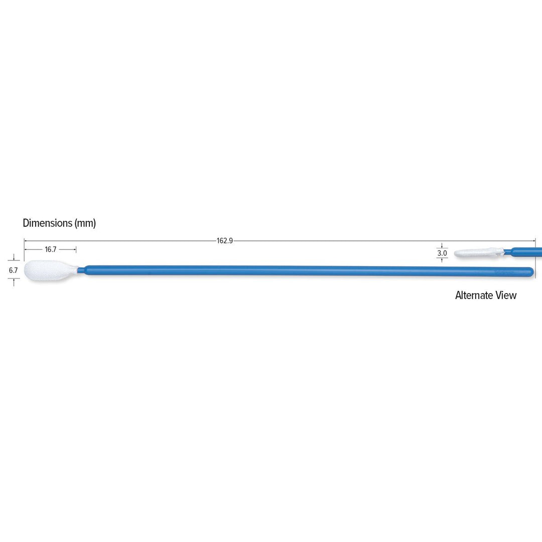 Teknipure TKS584MW Tekniswab Microfiber Woven Medium Head Swab with long handle, 6.413 in, 1000 per case MTESolutions