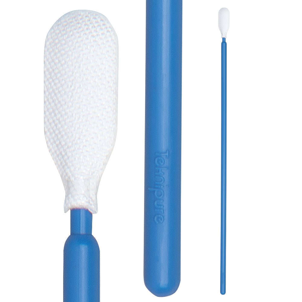 Teknipure TKS584MW Tekniswab Microfiber Woven Medium Head Swab with long handle, 6.413 in, 1000 per case MTESolutions
