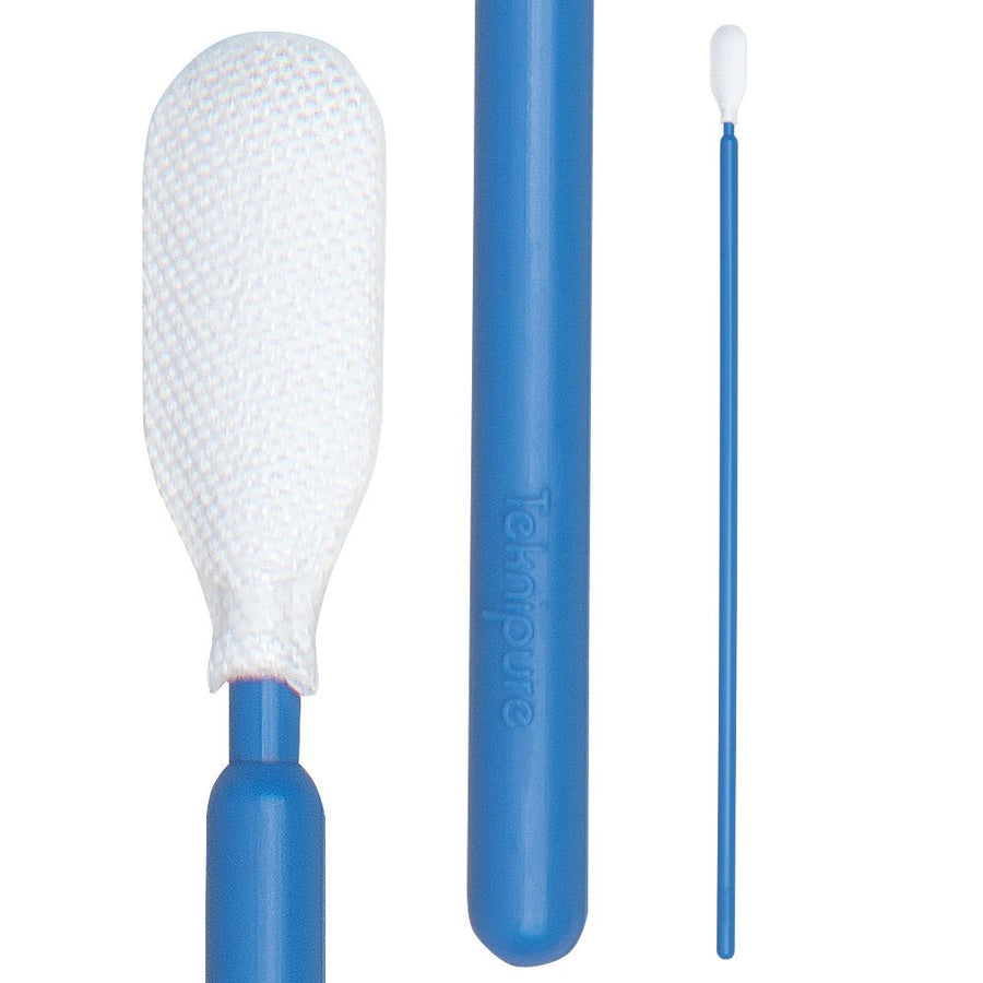 Teknipure TKS584MW Tekniswab Microfiber Woven Medium Head Swab with long handle, 6.413 in, 1000 per case MTESolutions