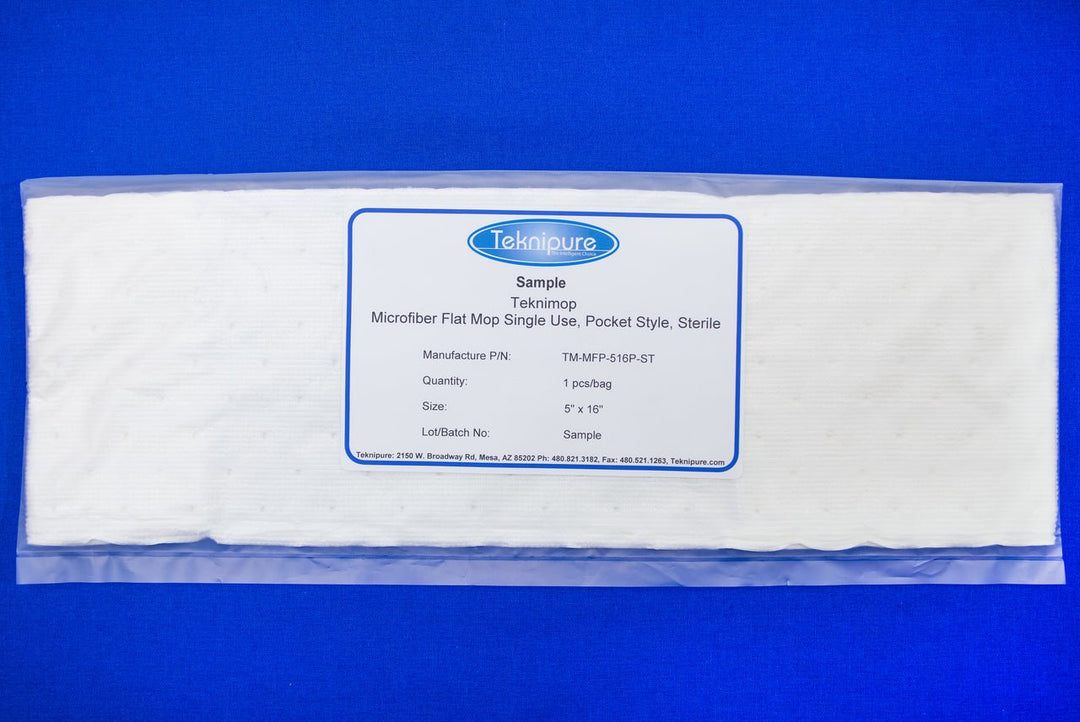 Teknipure TM - MFP - 516P - ST, Teknimop Microfiber Flat Mop, Sterile, Case of 50 MTESolutions