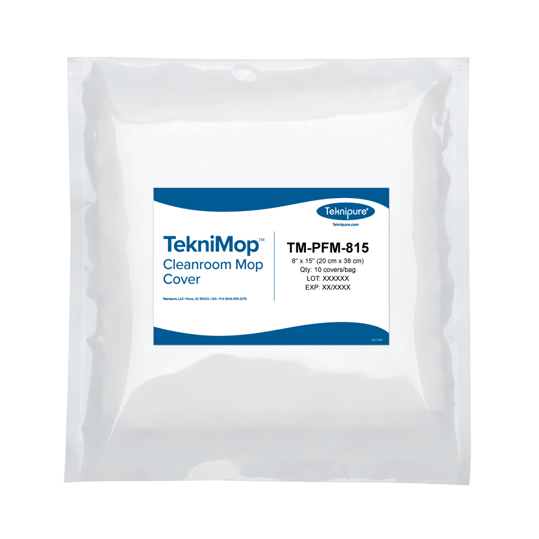 Teknipure TM-PFM-815 TekniMop™ Microfiber Knit Pocket Mop Cover, Integrated Pad, 8"x15" Teknipure MTESolutions