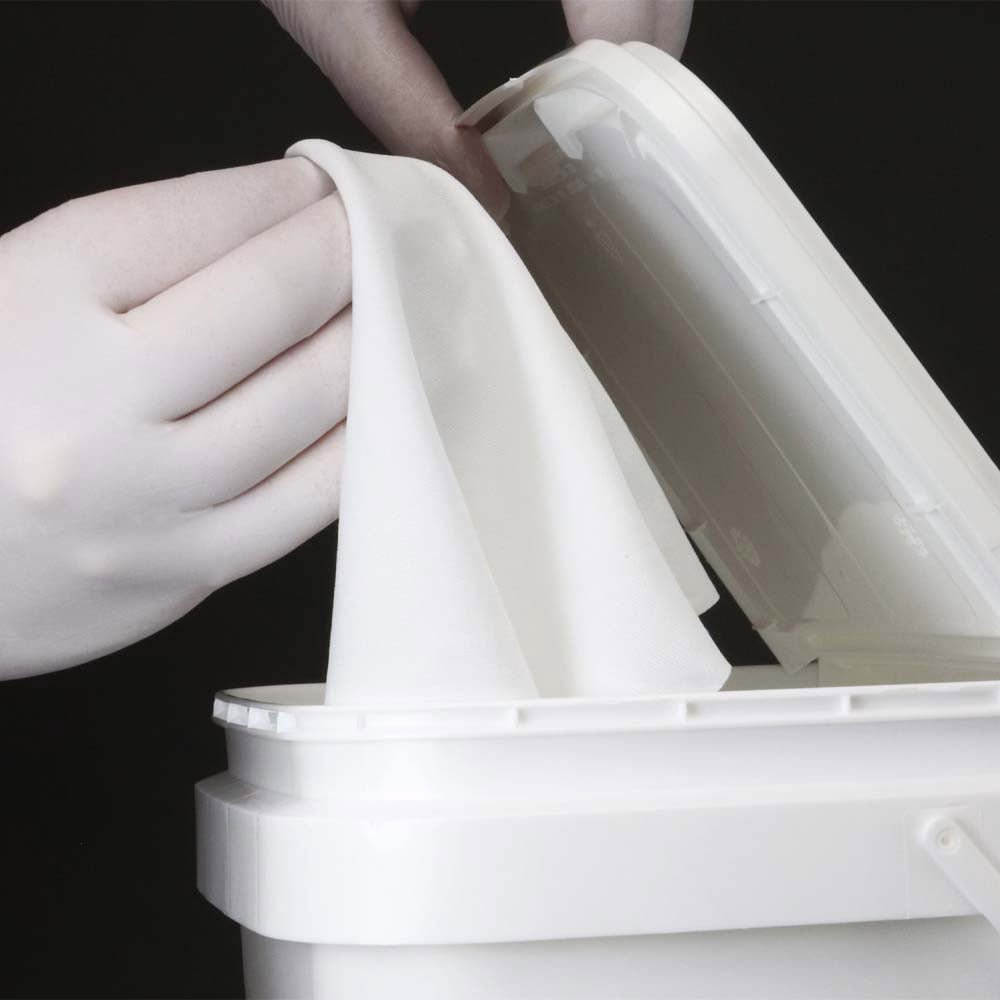 Teknipure TS3PBI100R - 99, Teknisat Polyester Knit Presaturated Wiper, 100% IPA, 9"x9", Case of 600 MTESolutions