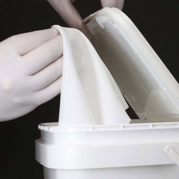 Teknipure TS3PBI100R - 99, Teknisat Polyester Knit Presaturated Wiper, 100% IPA, 9"x9", Case of 600 MTESolutions