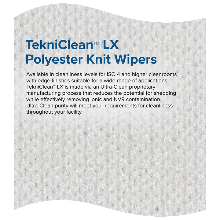 Teknipure TS3PBI70 - 99, TekniClean Polyester Knit Presaturated Wiper, 70%/30%, 9"x9", Case of 200 MTESolutions