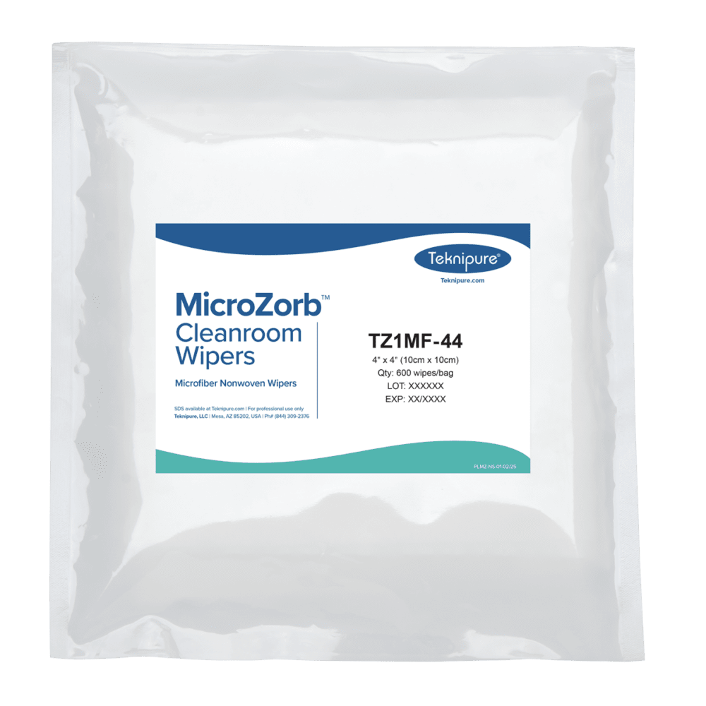 Teknipure TZ1MF - 99 MicroZorb™ Nonwoven Microfiber Cleanroom Wipers, 9"x9", Case of 6000 MTESolutions