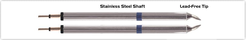 Thermaltronics K60Tz010B Tweezers Cartridge Pair - Chisel 1.00Mm (0.04") MTESolutions