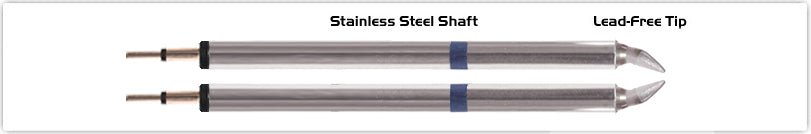 Thermaltronics K60Tz018B Tweezers Cartridge Pair - Chisel 1.78Mm (0.07") MTESolutions