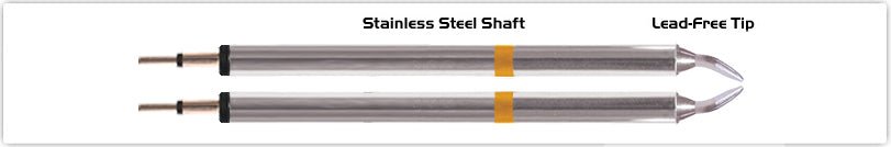 Thermaltronics K70Tz015 Tweezers Cartridge Pair - Chisel 1.5Mm (0.06") MTESolutions