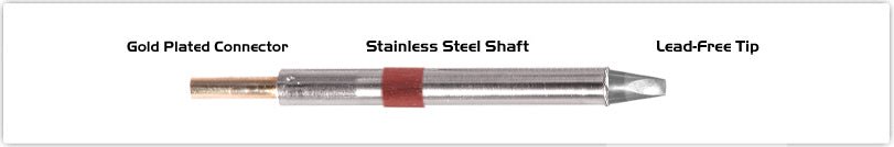 Thermaltronics K80CH025, Chisel 30 Degree, 2.5mm (0.10") MTESolutions