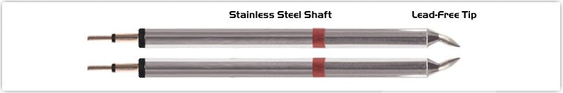Thermaltronics K80Tz010B Tweezers Cartridge Pair - Chisel 1.00Mm (0.04") MTESolutions