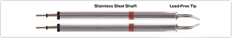 Thermaltronics K80Tz018 Tweezers Cartridge Pair - Long Reach Chisel 1.78Mm (0.07") MTESolutions