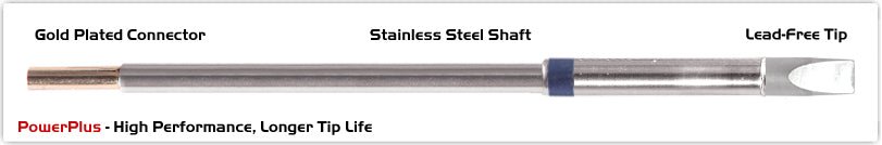 Thermaltronics M6Ch250H Chisel Extra Large 5.0Mm (0.20"), Power Plus MTESolutions