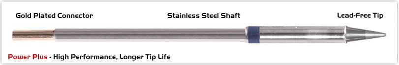 Thermaltronics M6Cs014H Conical Sharp 1.4Mm (0.055"), Power Plus MTESolutions