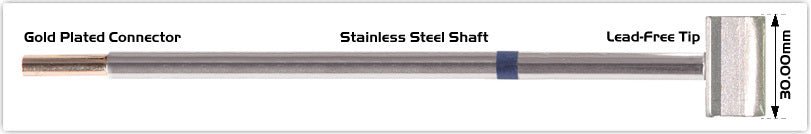 Thermaltronics M6Lb128 Blade Tip 30.0 Mm (1.18") MTESolutions