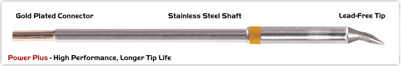 Thermaltronics M7Cb012H Chisel Bent 30Deg 1.2Mm (0.05"), Power Plus MTESolutions