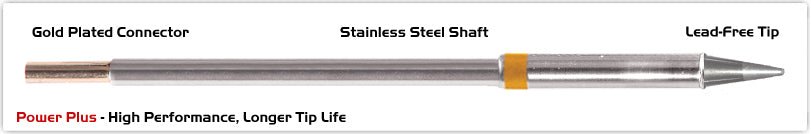 Thermaltronics M7Cs014H Conical Sharp 1.4Mm (0.055"), Power Plus MTESolutions