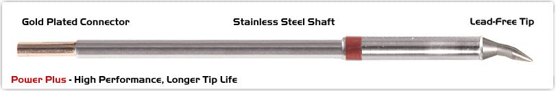 Thermaltronics M8Cb012H Chisel Bent 30Deg 1.2Mm (0.05"), Power Plus MTESolutions