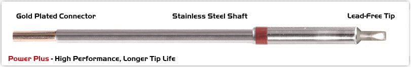 Thermaltronics M8Ch032H Chisel 30Deg 3.20Mm (0.13"), Power Plus MTESolutions