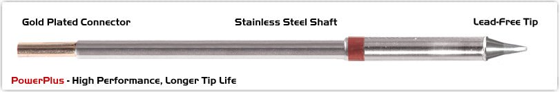 Thermaltronics M8Ch178H Chisel 30Deg 1.0Mm (0.04"), Power Plus MTESolutions