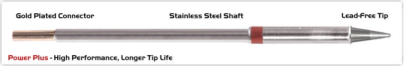 Thermaltronics M8Cs014H Conical Sharp 1.4Mm (0.055"), Power Plus MTESolutions