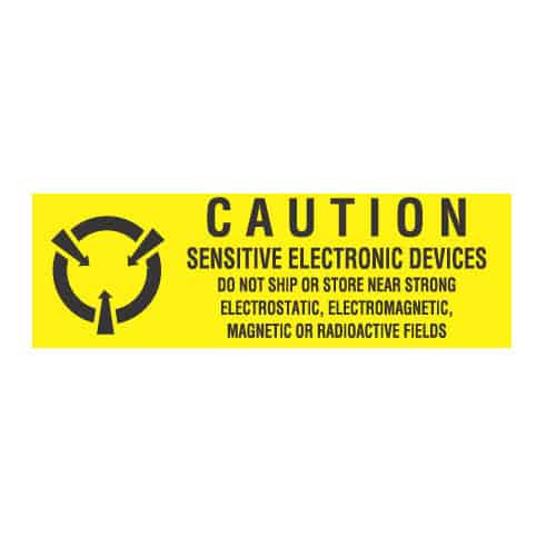 Transforming Technologies 5/8 X 2, Caution Sensitive Electronic Devices ... Electrostatic, Electromagnetic, Magnetic, Fields MTESolutions
