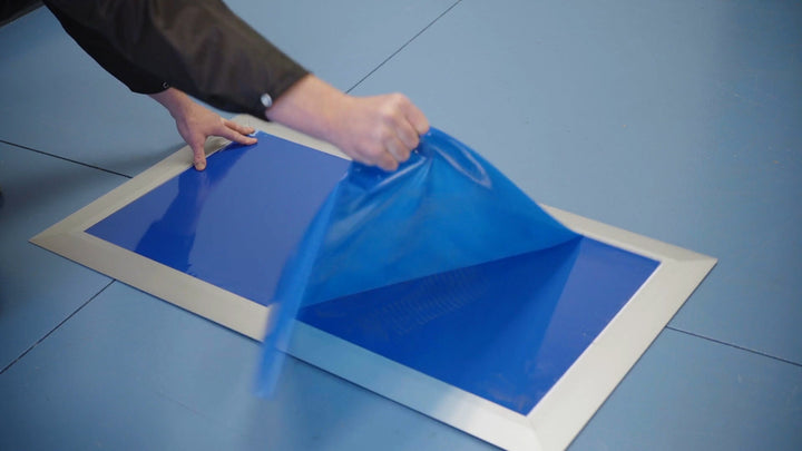 Transforming Technologies CTM2645 - FRAME - AL - MT Aluminum Tacky Mat Frame, for 26 in x 45 in Size Mats and pack of 4 tacky mats MTESolutions