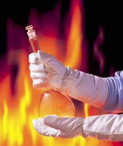 Transforming Technologies FG3903 Nomex Static Safe Cleanroom Hot Gloves, Large - 16 inch MTESolutions