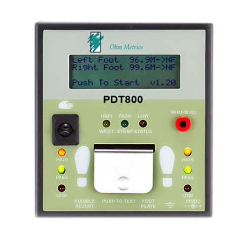 Transforming Technologies PDT800K Digital Display ESD Tester & Foot Plate, Stand, - Near Fail Alert - Free Standing MTESolutions