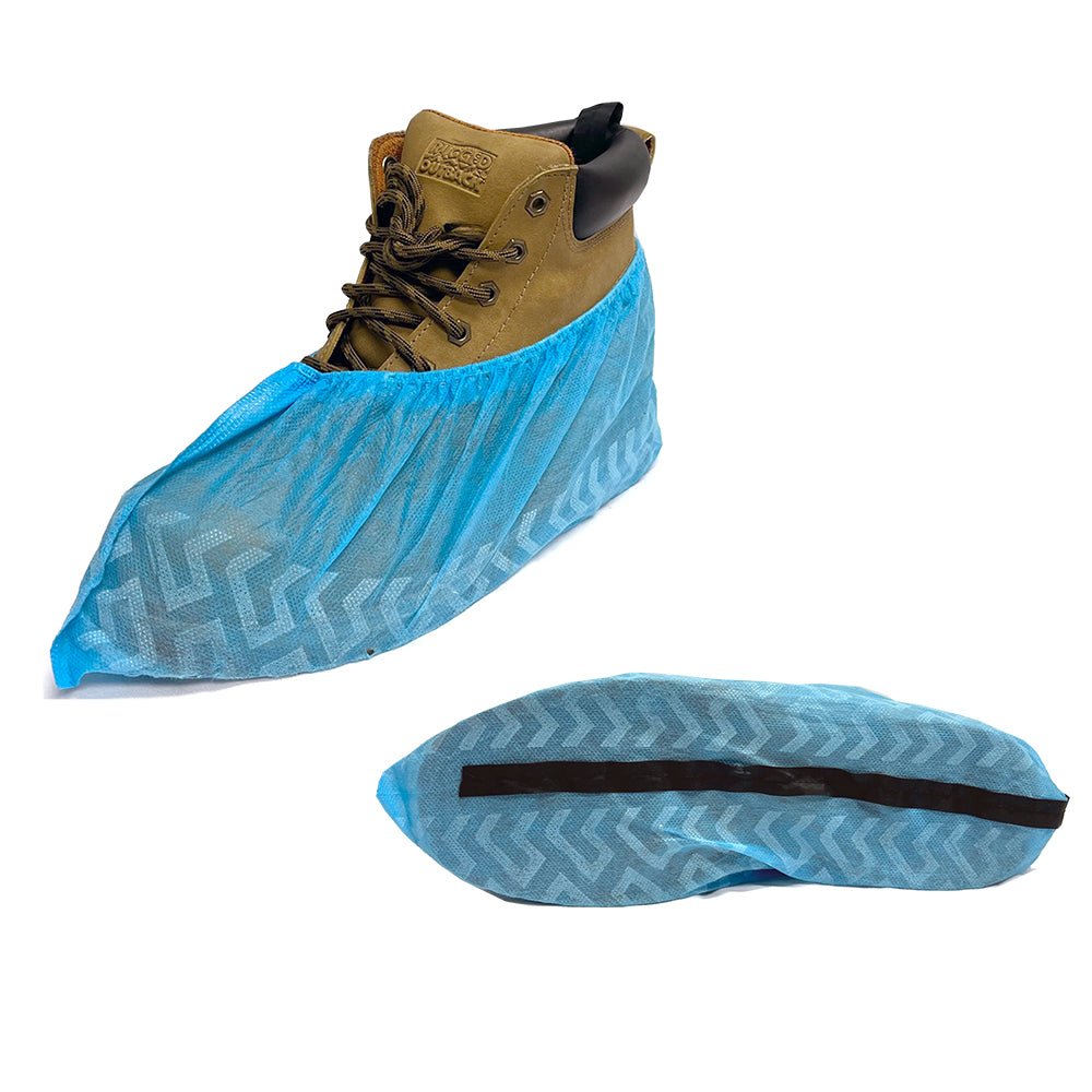 Transforming Technologies SC1207C - XL - CA Disposable ESD Shoe Covers with Skid Resistant Bottoms - XL Size Ca of 1000 MTESolutions