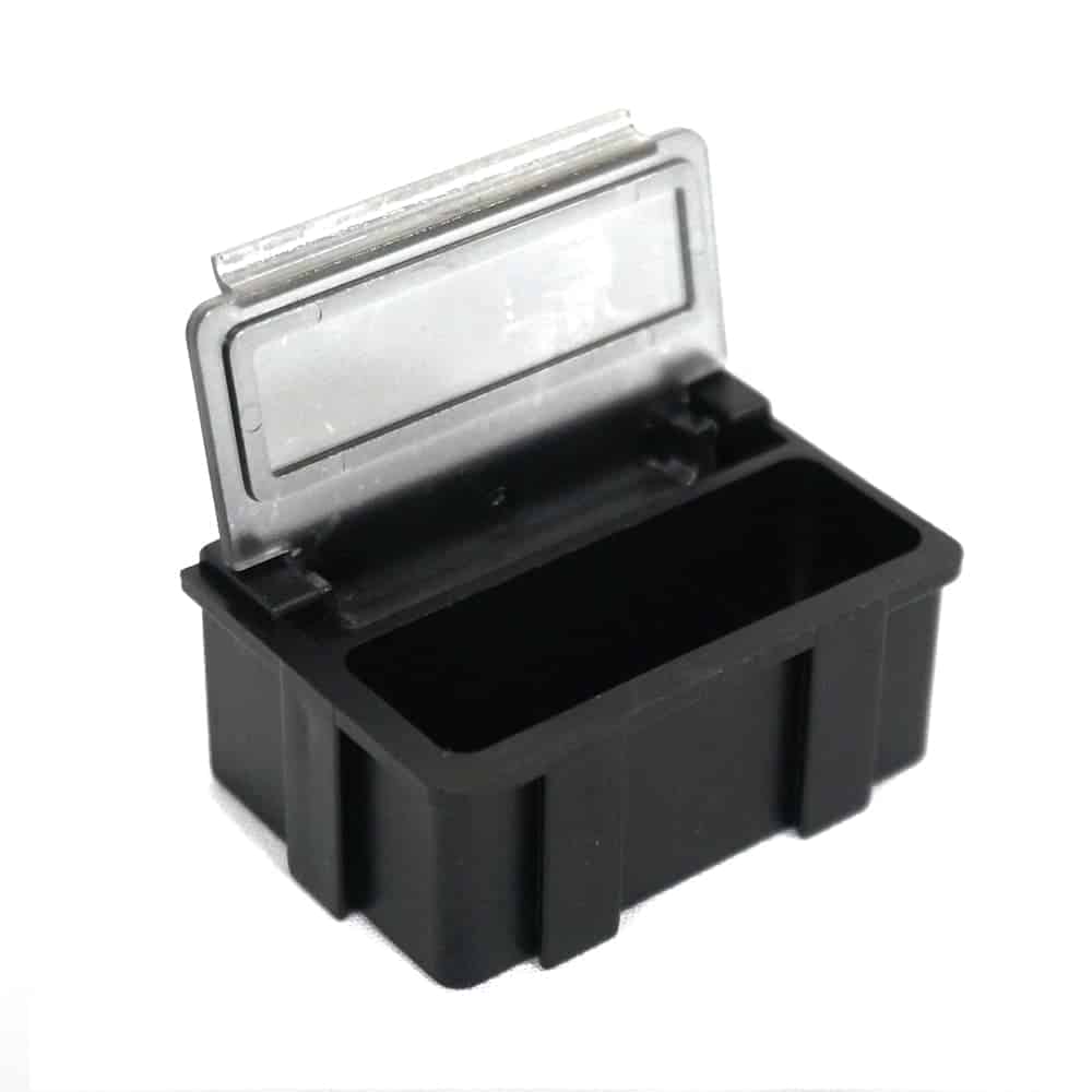 Transforming Technologies SM0881, ESD Safe SMD Storage Box, Transparent Lid, Case of 50 MTESolutions