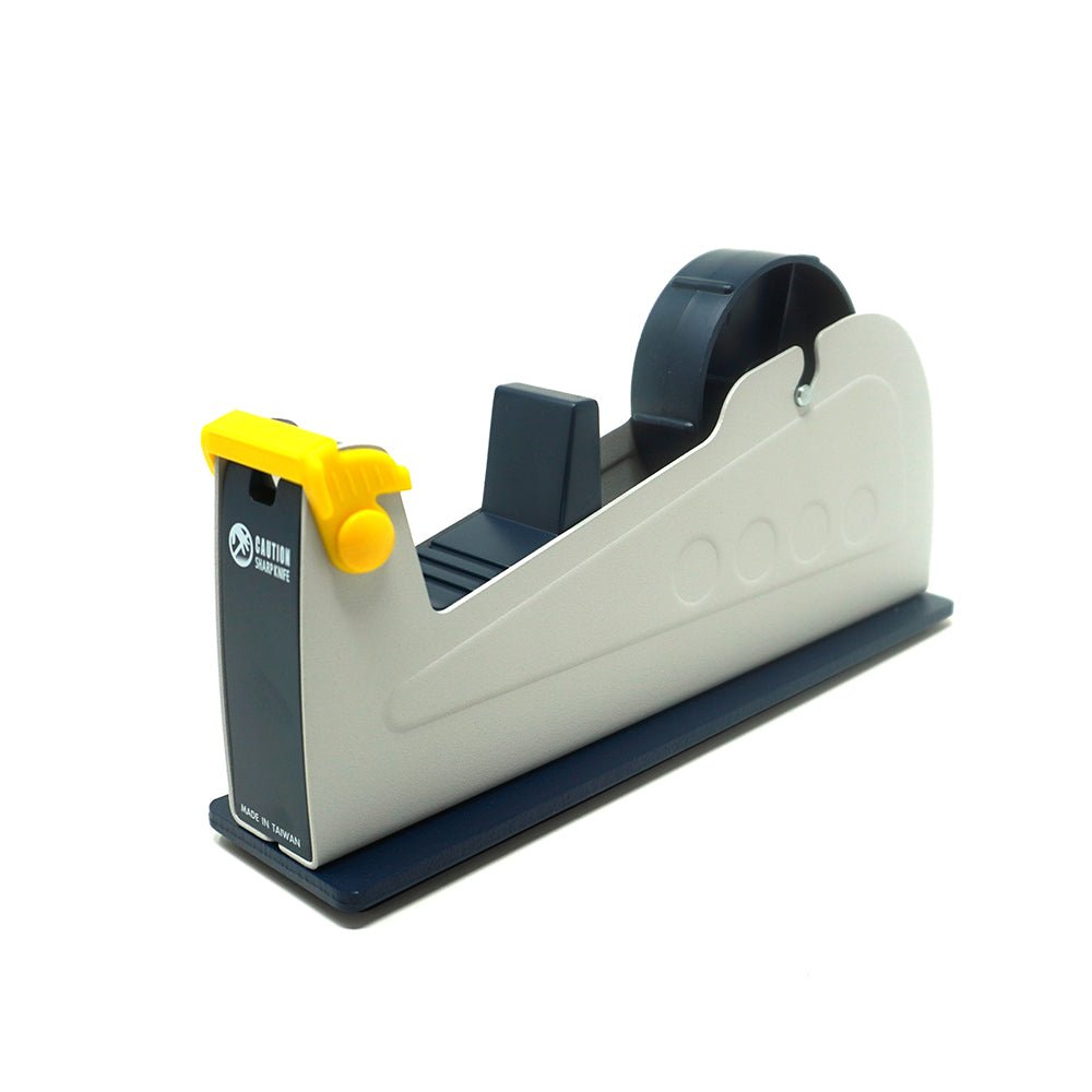 Transforming Technologies TD1023 1 Roll Tape Dispenser for 25.4mm wide 3" core tapes, heavy duty metal dispenser with blade saver. MTESolutions