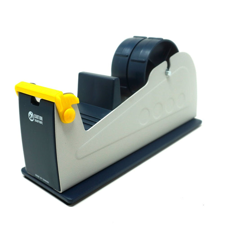 Transforming Technologies TD2023 2 Roll Tape Dispenser for 50mm wide 3" core tapes, heavy duty metal dispenser with blade saver MTESolutions