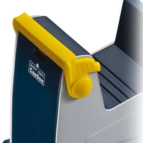 Transforming Technologies TD3023 3 Roll Tape Dispenser for 50mm wide 3" core tapes, heavy dutal metal dispenser with blade saver MTESolutions