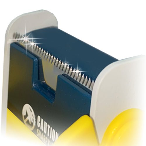 Transforming Technologies TD3023 3 Roll Tape Dispenser for 50mm wide 3" core tapes, heavy dutal metal dispenser with blade saver MTESolutions