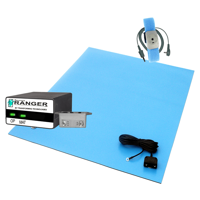 Transforming Technologies TTB2A - 24LB Kit - CM1602, MT2448B, WB7050, Grounding Hardware, Light Blue, 2 ft x 4 ft MTESolutions