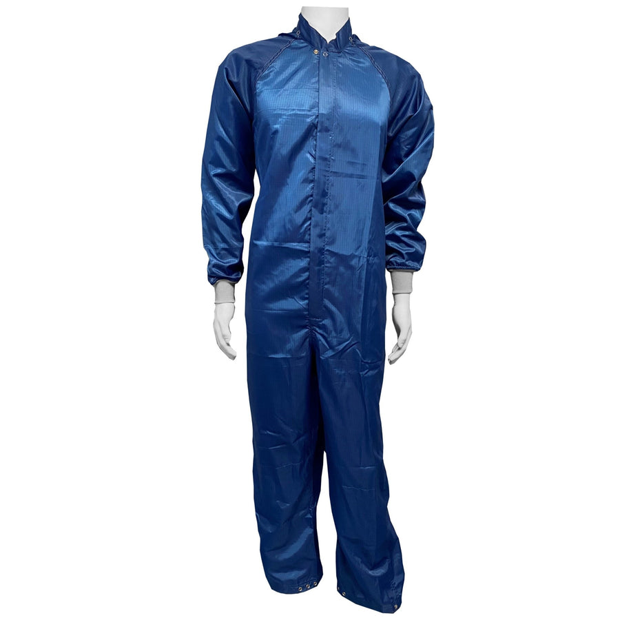 Transforming Technologies TX40CRNB07 TX4000 ESD Cleanroom Apparel - Cleanroom Coverall, Navy, 3XL MTESolutions