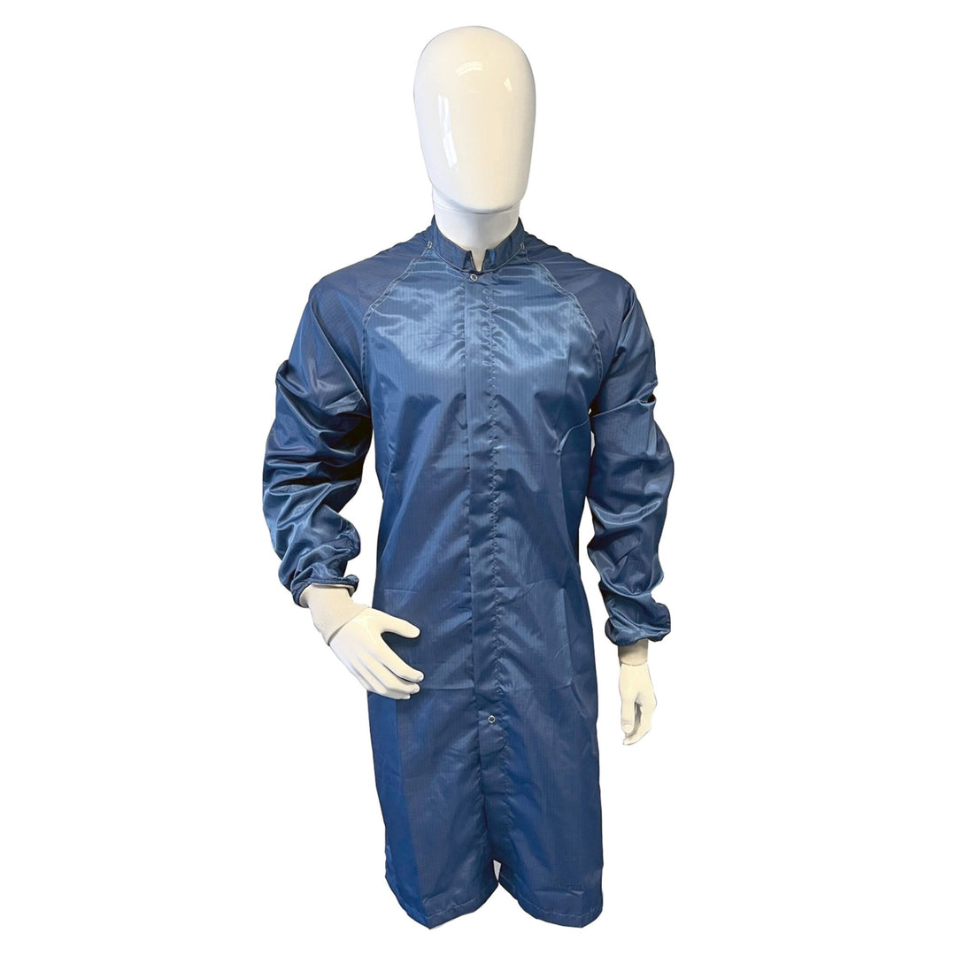 Transforming Technologies TX40FRNB05 TX4000 ESD Cleanroom Apparel - Cleanroom Frock, Navy, XL MTESolutions