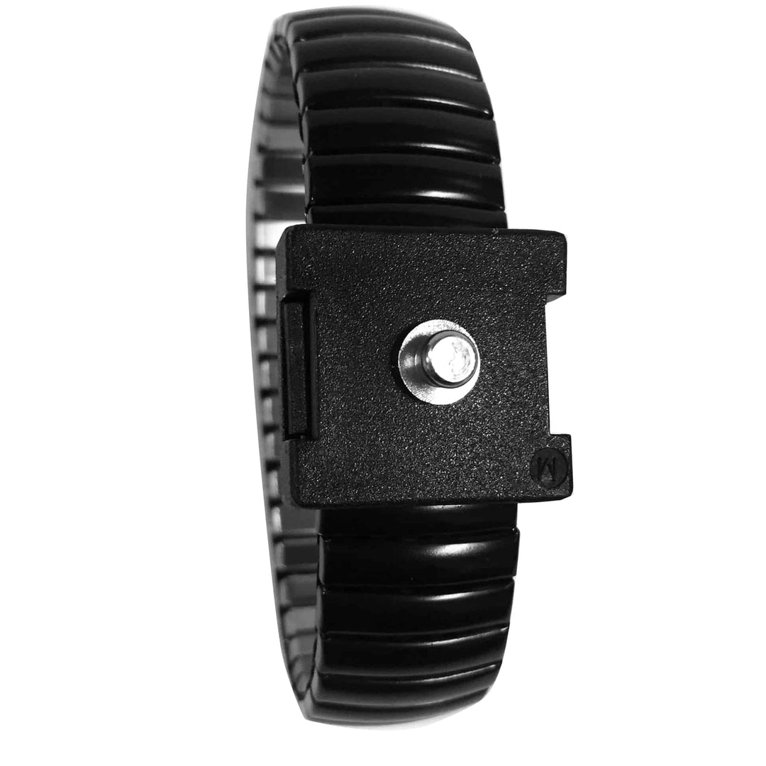 Transforming Technologies WB0090M, Metal Fixed Wrist Strap, 4mm Snap, Medium, Pack of 10 MTESolutions