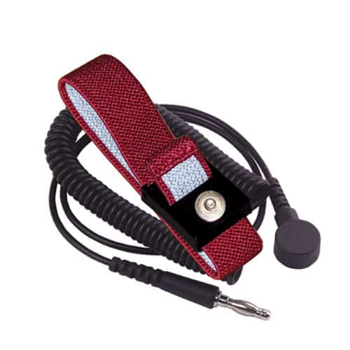 Transforming Technologies WB5637, Anti - Allergy Wrist Strap Set, 6', 4mm , Maroon, Pack of 10 MTESolutions