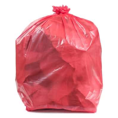 Transforming Technologies WBAS - LP, Dissipative Trash Liners, 24" X 24", 2Mil, Pink, 7 - 10 Gallon, Pack of 100 MTESolutions