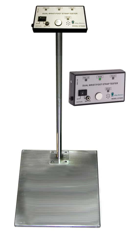 Transforming Technologies Wrist Strap/Foot Tester & Foot Plate, Wall Mount MTESolutions