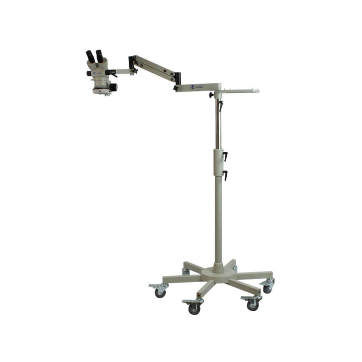 Unitron 23798 Floor stand with casters and articulated v7 arm with focus mount 23mm MTESolutions