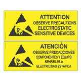Desco 06750 Esd Attention Sign In English And Spanish